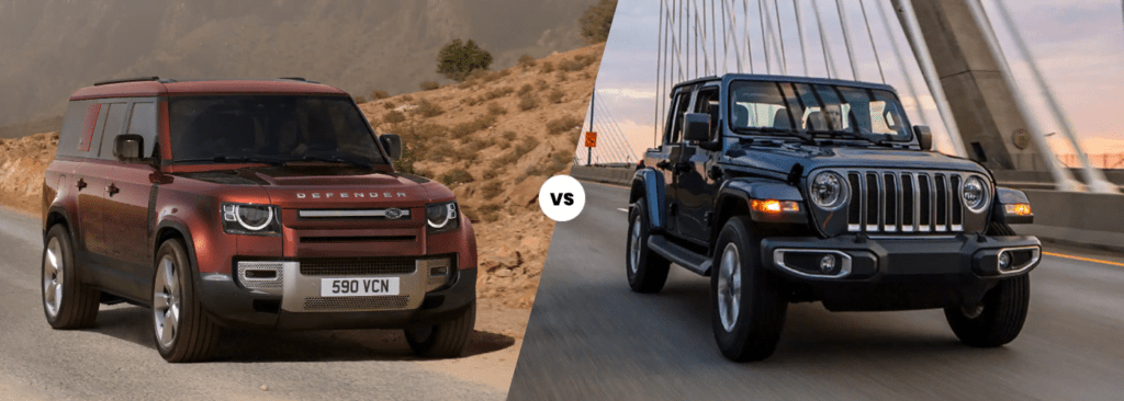 Jeep Wrangler vs Land Rover Defender SUV