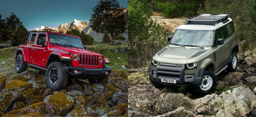 Jeep Wrangler vs Land Rover Defender SUV